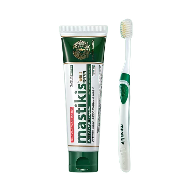 推荐商品：mastikis/麦斯特凯斯 抑牙菌斑温和口腔护理套装 清新口气