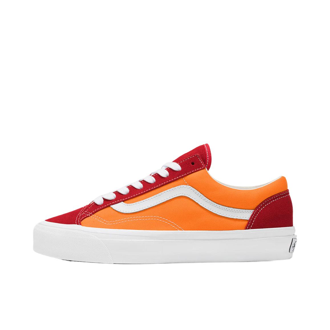 推荐商品：Vans/范斯 Old Skool 滑板鞋 板鞋 轻便防滑复古舒适经典 橙色/大红色
