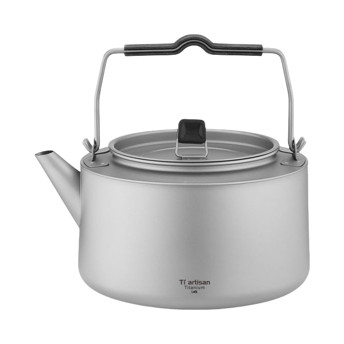 推荐商品：TIARTISAN 纯钛 金属 野炊 户外烧水壶 TA9082