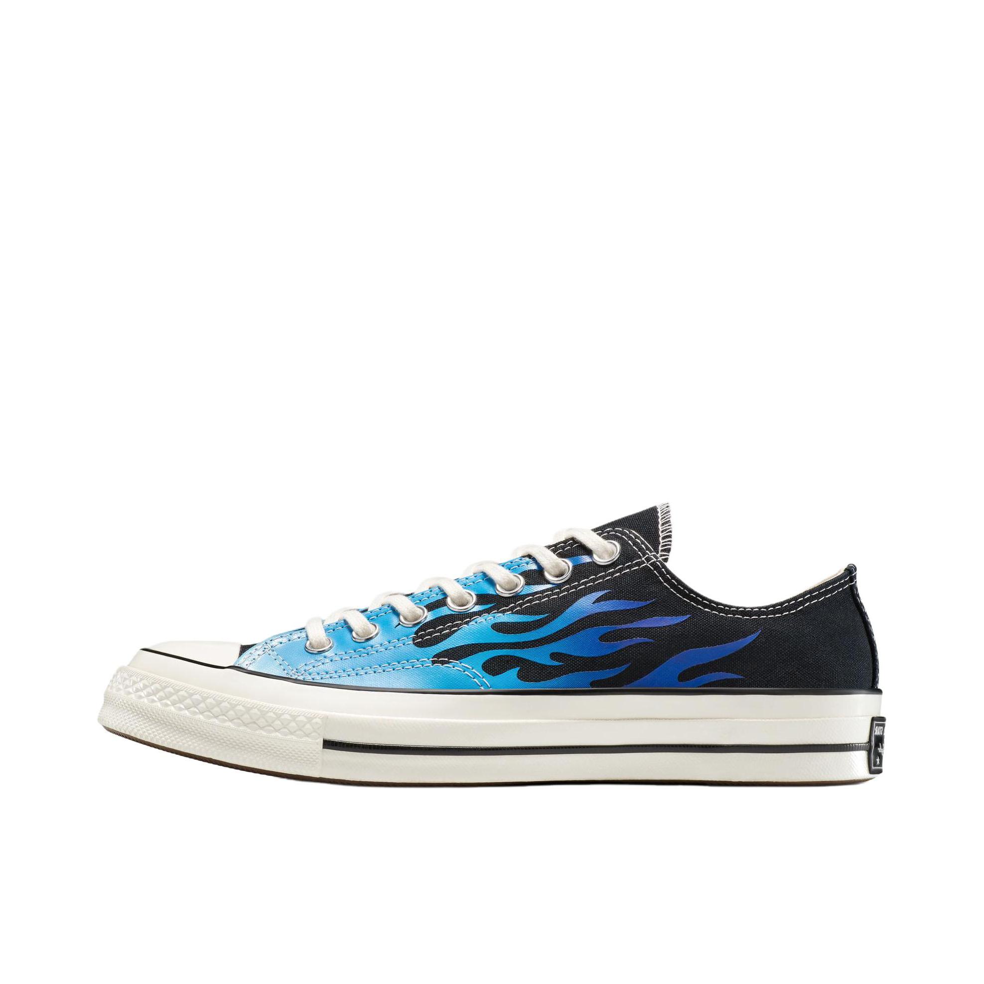 推荐商品：Converse/匡威 Chuck 70 帆布鞋 防滑耐磨轻便透气舒适百搭拼接感方头贴合 黑色/蓝色