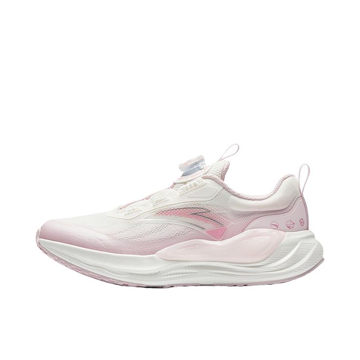 推荐商品：安踏 凌峰 PG7 运动鞋儿童 透气旋钮扣 大童/象牙白/清水粉