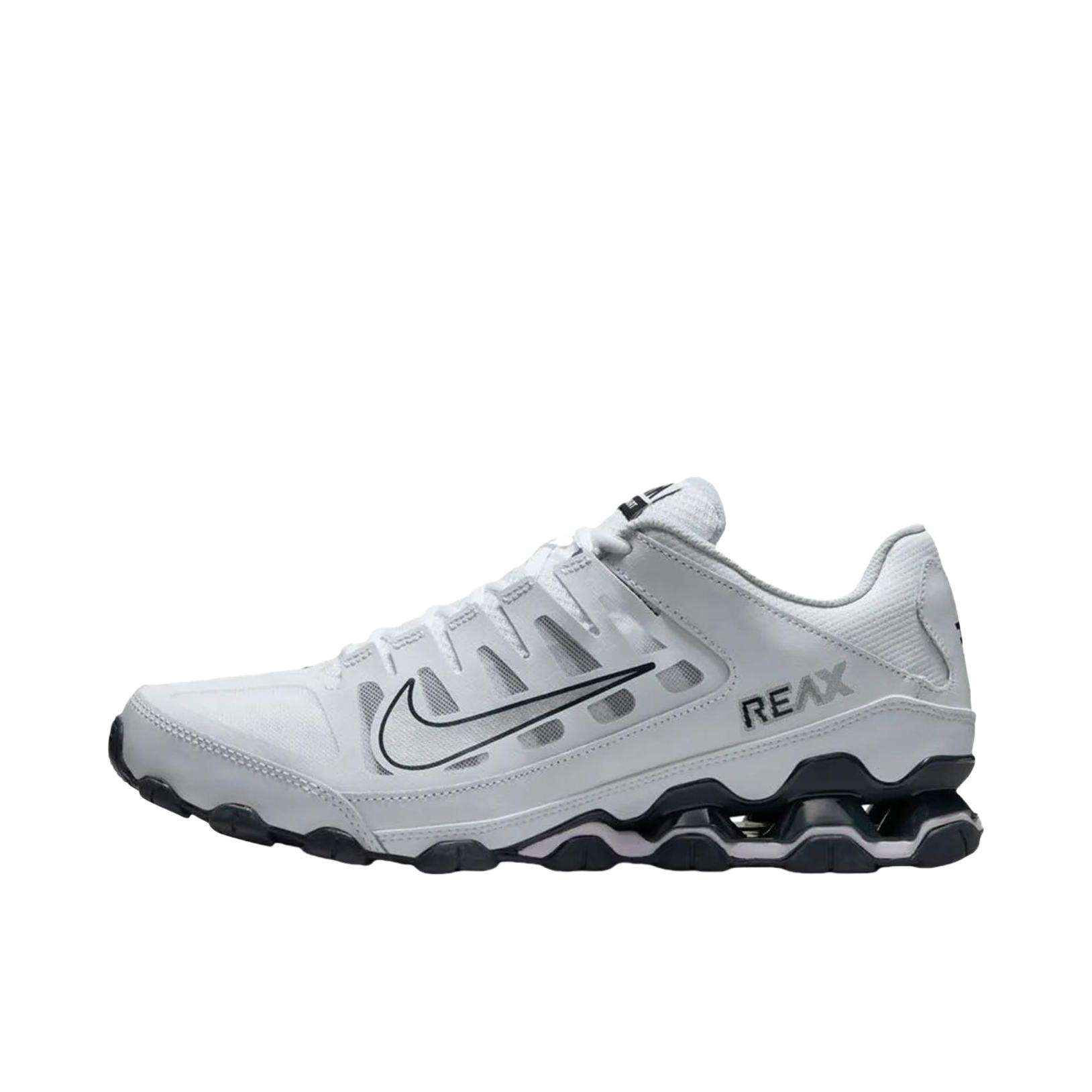 推荐商品：Nike Reax 8 TR 跑鞋 减震防滑耐磨训练抓地回弹贴合圆头 白色/碳黑色