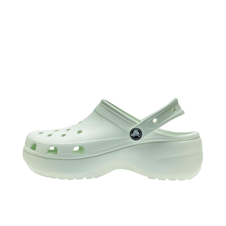 推荐商品：Crocs/卡骆驰 Classic Platform Clog 凉鞋 经典云朵防滑耐磨轻便包头厚底增高缓震坡跟外穿 女款/浅绿色 