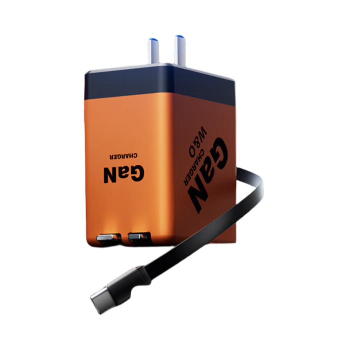 推荐商品：W&O ZL2001 120W 氮化镓充电器 自带伸缩线 智能电流分配 多种安全防护 适用华为苹果安卓