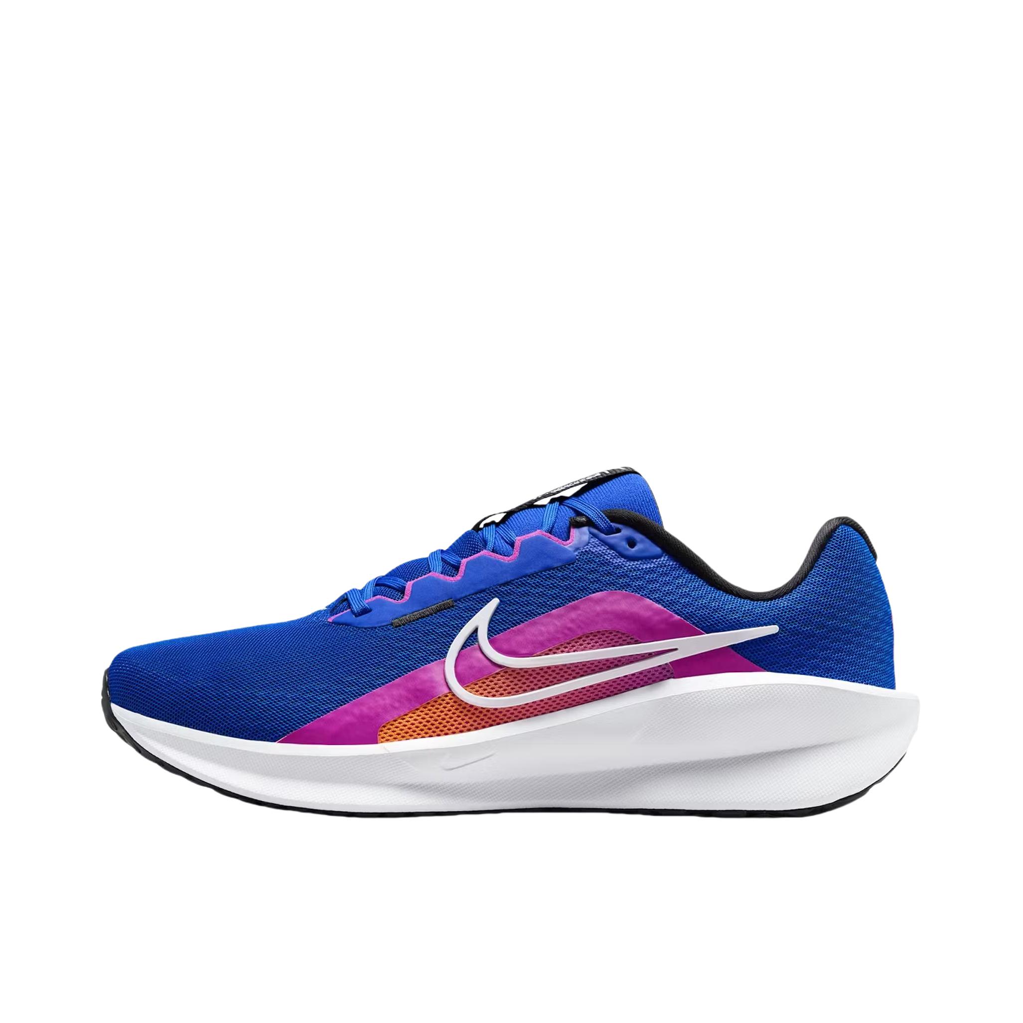 推荐商品：Nike Downshifter 13 跑鞋 减震透气支撑织物短跑轻便训练 蓝色/紫色