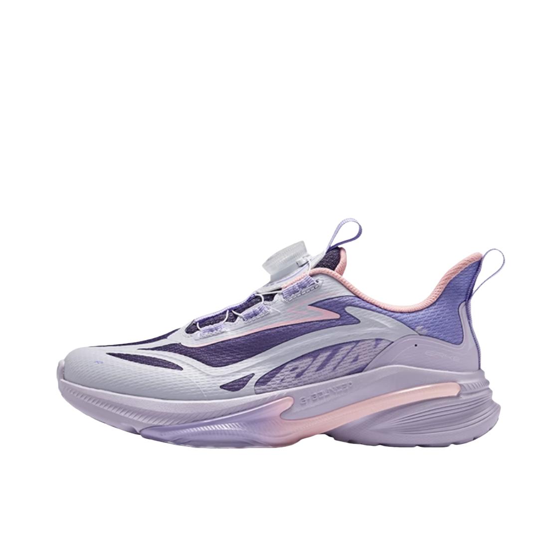 推荐商品：鸿星尔克 逐影3 运动鞋儿童 防滑耐磨舒适潮流 大童/夜色紫/晨雾紫/丁香紫