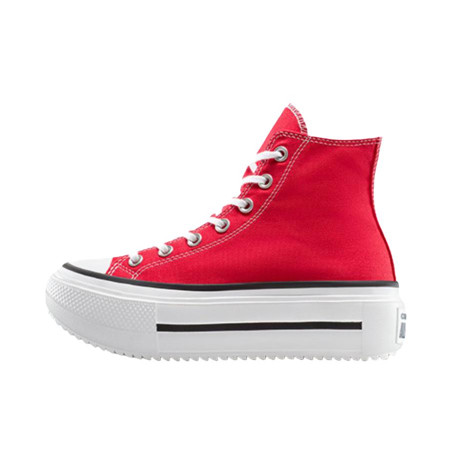 推荐商品：Converse/匡威 All Star Lift Double Stack 帆布鞋 休闲运动双层贴合耐穿甜酷 Hearts2Hearts联名/红色/白色