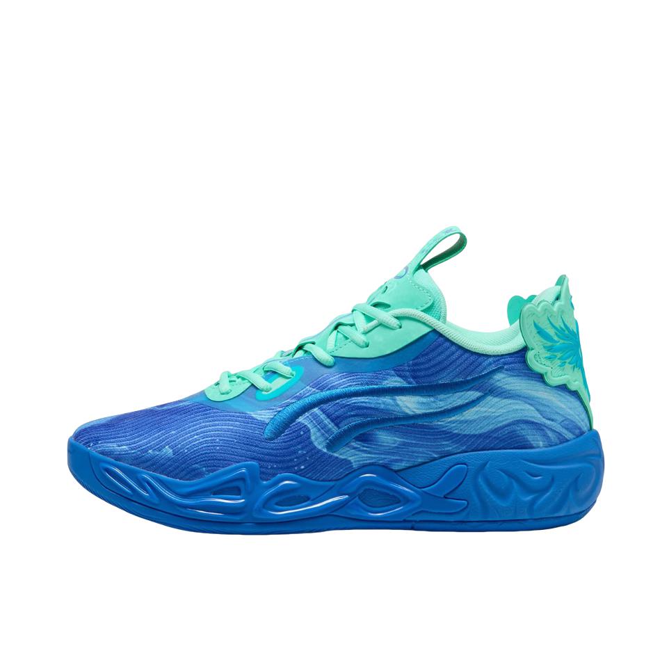 推荐商品：Puma/彪马 MB.04 鲍尔4 防滑耐磨 缓震 舒适透气 篮球鞋 蓝色