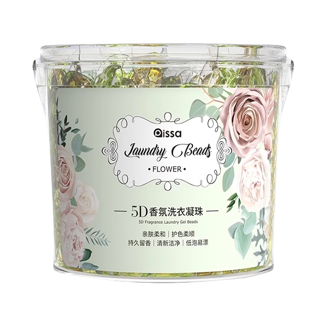 推荐商品：沐春里 亲肤柔和 清新洁净 山茶花香 5D香氛洗衣凝珠 桶装