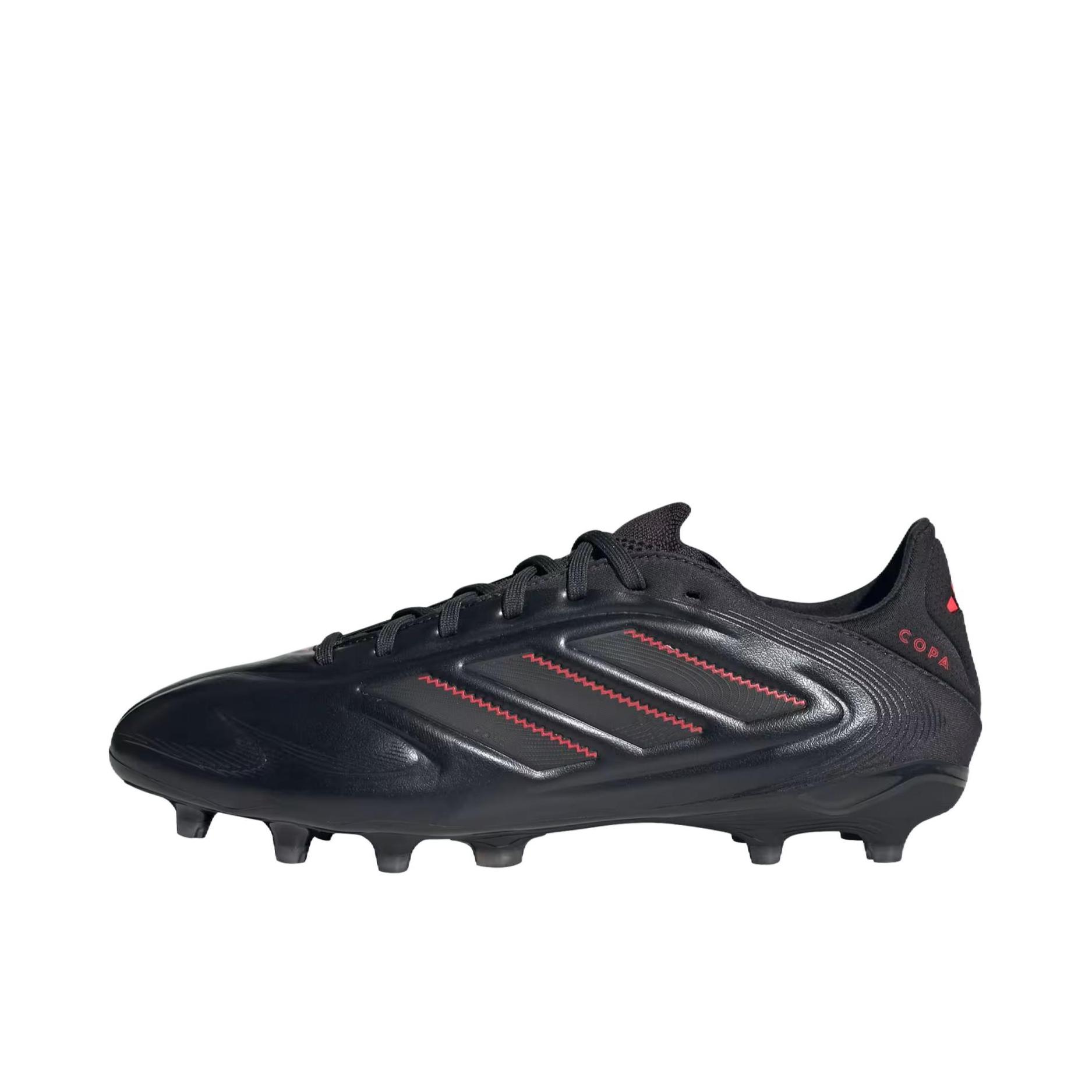 推荐商品：adidas Copa Pure 3 Elite FG 胶质长钉 天然硬草地 耐用支撑 足球鞋 红色/黑色