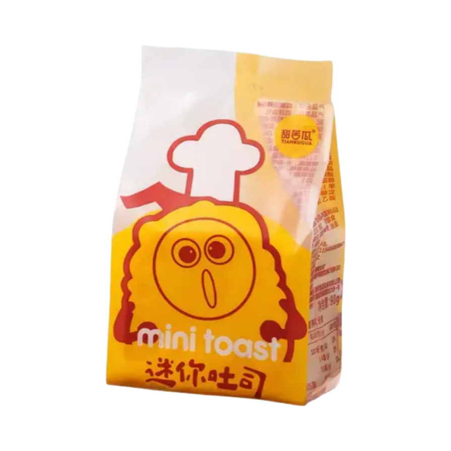 推荐商品：甜苦瓜 迷你吐司 香草蛋奶味 90g 袋装