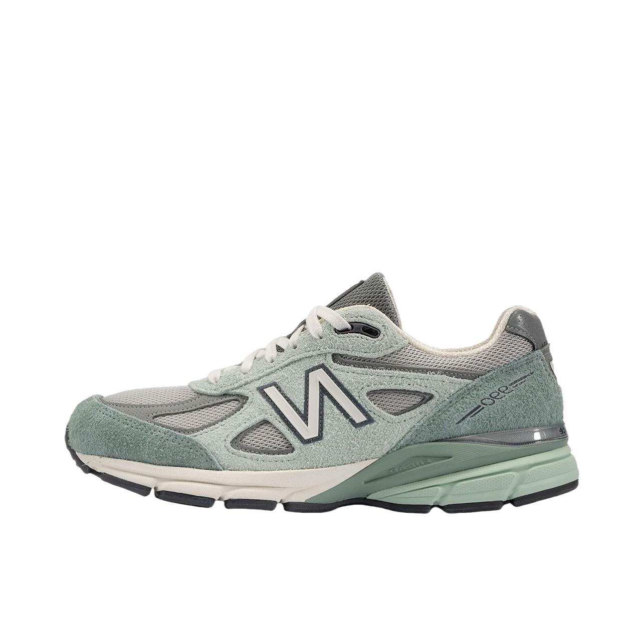 推荐商品：New Balance 990 V4 网布 织物 舒适轻便 减震 防滑耐磨 复古 运动休闲鞋 JAIDE联名/绿色/灰色