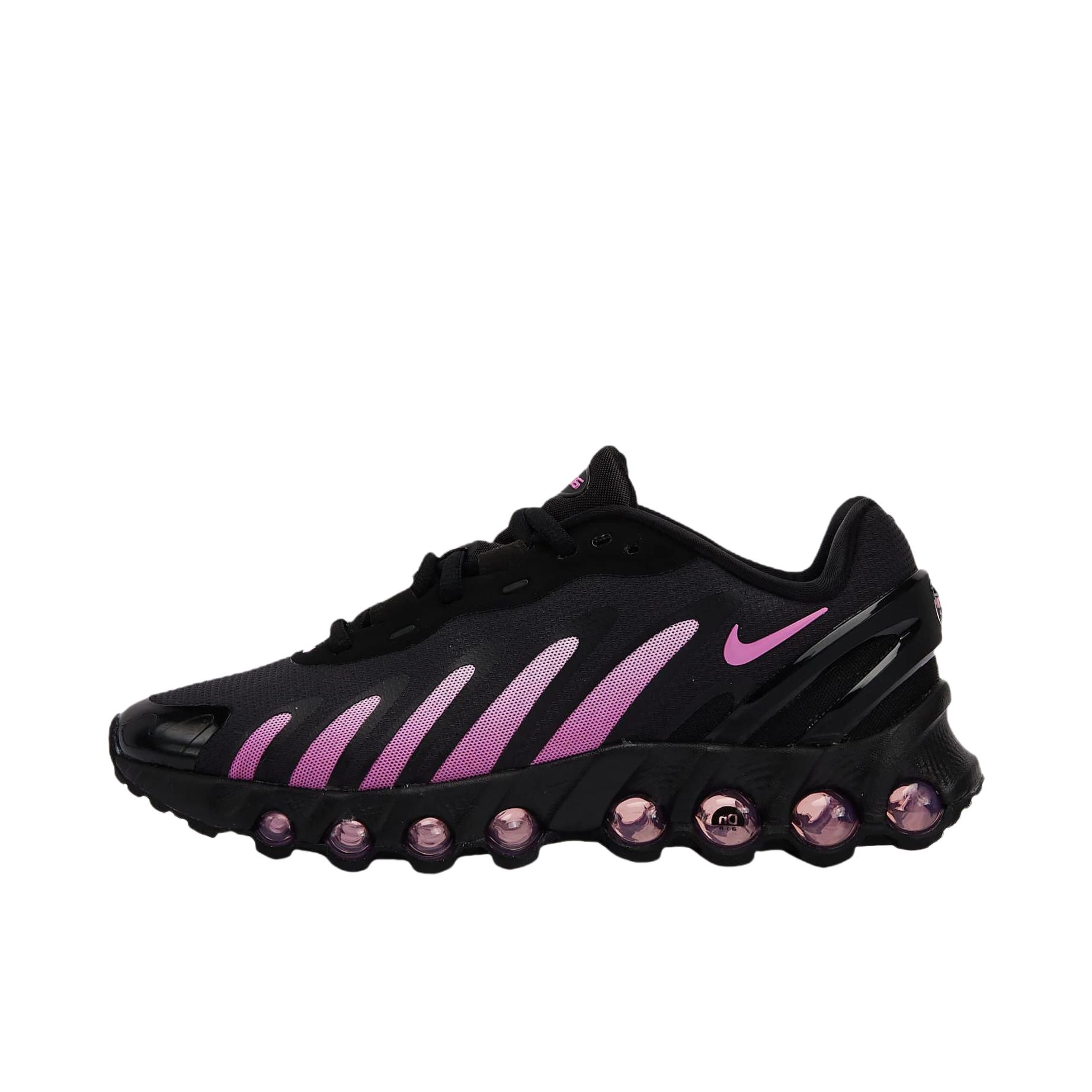 推荐商品：Nike Air Max DN8 跑鞋 时尚百搭防滑耐磨网面透气舒适气柱减震轻便贴合赤足体验支撑耐用耐穿 黑色/紫色