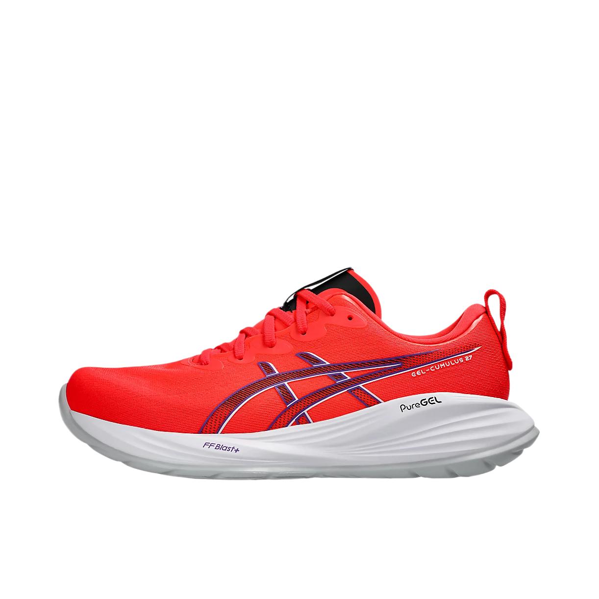 推荐商品：Asics/亚瑟士 Gel-Cumulus 27 百搭 防滑 耐磨 低帮 跑鞋 红色