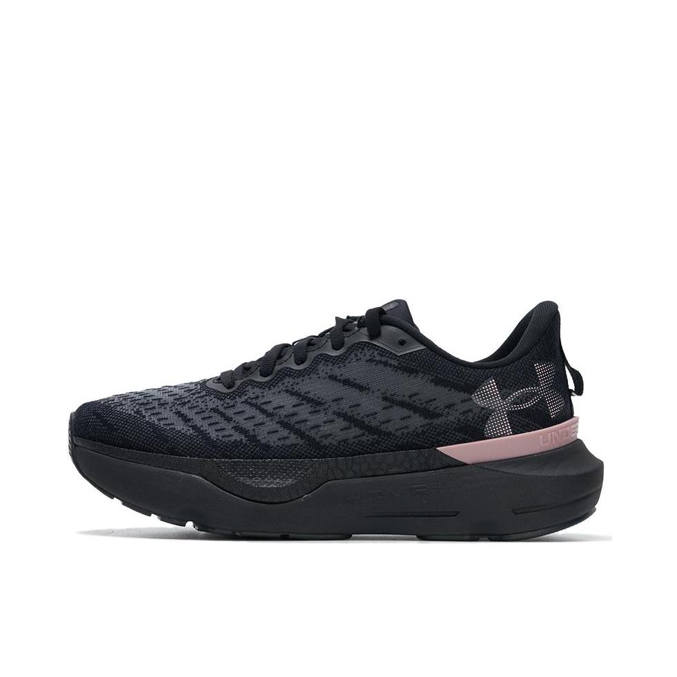 推荐商品：Under Armour/安德玛 Infinite Pro 减震透气 防滑耐磨 舒适轻便 简约百搭 轻跑版 跑鞋 女款/黑色/粉色