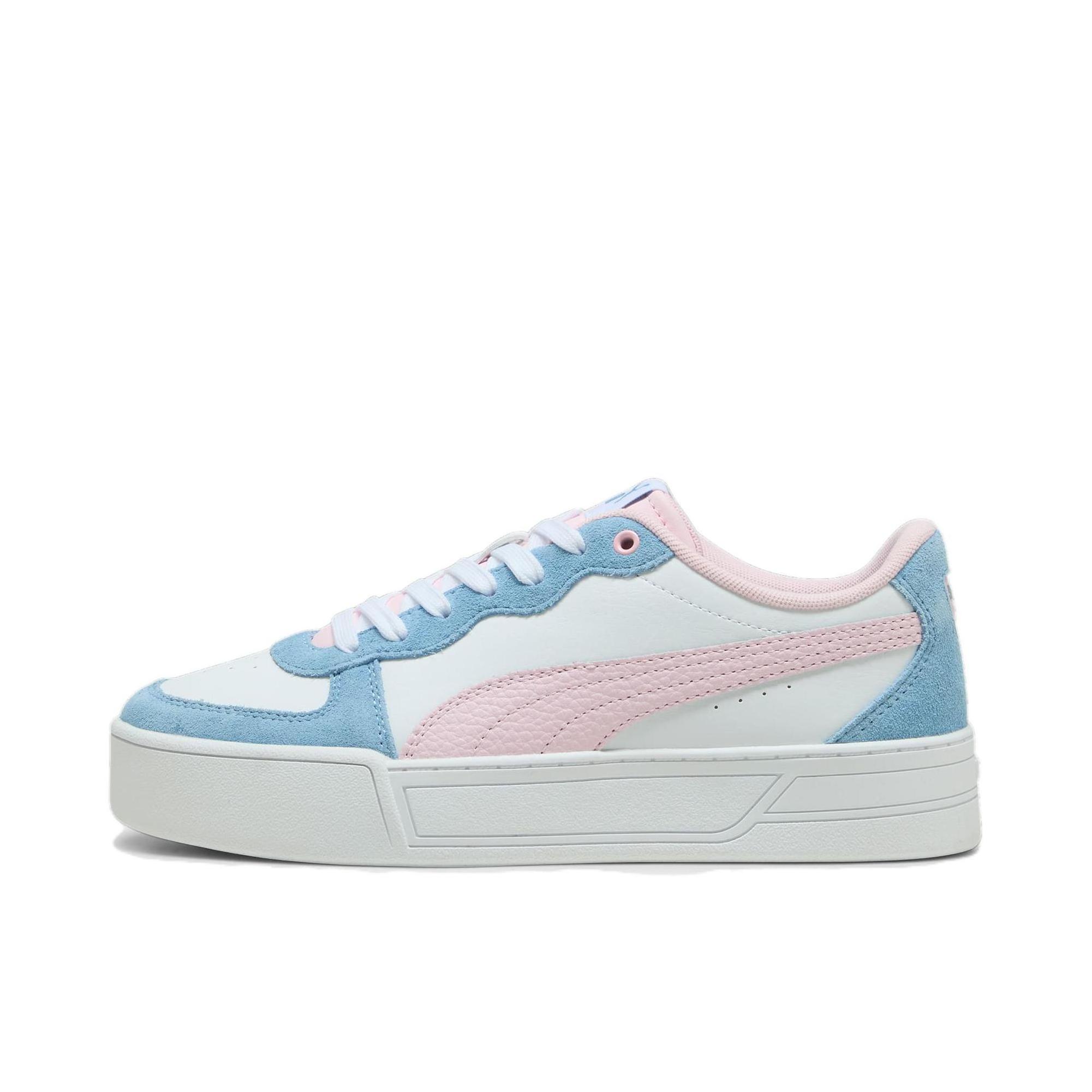 推荐商品：Puma/彪马 Skye 小白鞋 板鞋 复古厚底增高防滑耐磨复轻便网球风 女款/浅蓝色/浅粉色