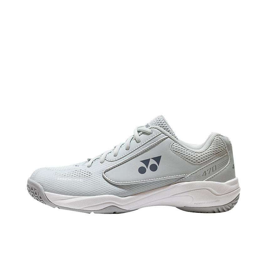 推荐商品：YONEX/尤尼克斯 Power Cushion 470系列 羽毛球鞋 减震耐磨防滑舒适透气平衡 蓝色/灰色