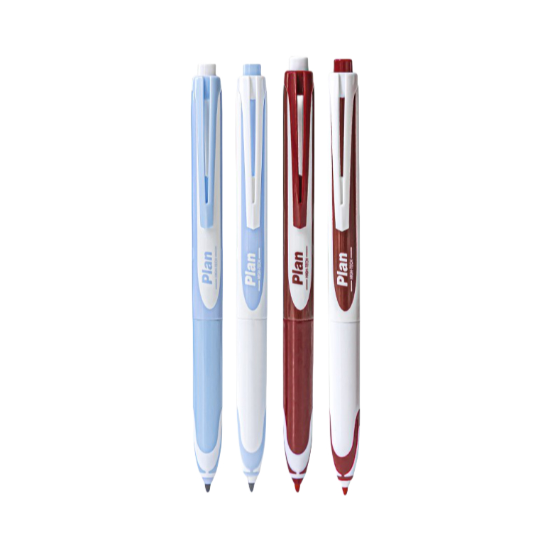 推荐商品：planwith High-tech系列 0.5mm 子弹笔头 按动中性笔 多色组合