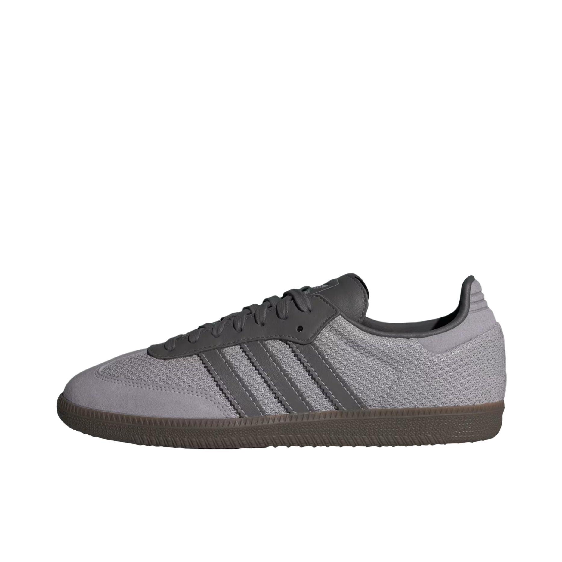 推荐商品：adidas Originals Samba OG T头鞋 板鞋 经典复古舒适百搭耐磨合成革圆头薄底贴合 灰色/棕色