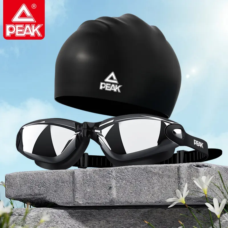 推荐商品：Peak/匹克 防水 防雾 泳镜泳帽套装 YS22125