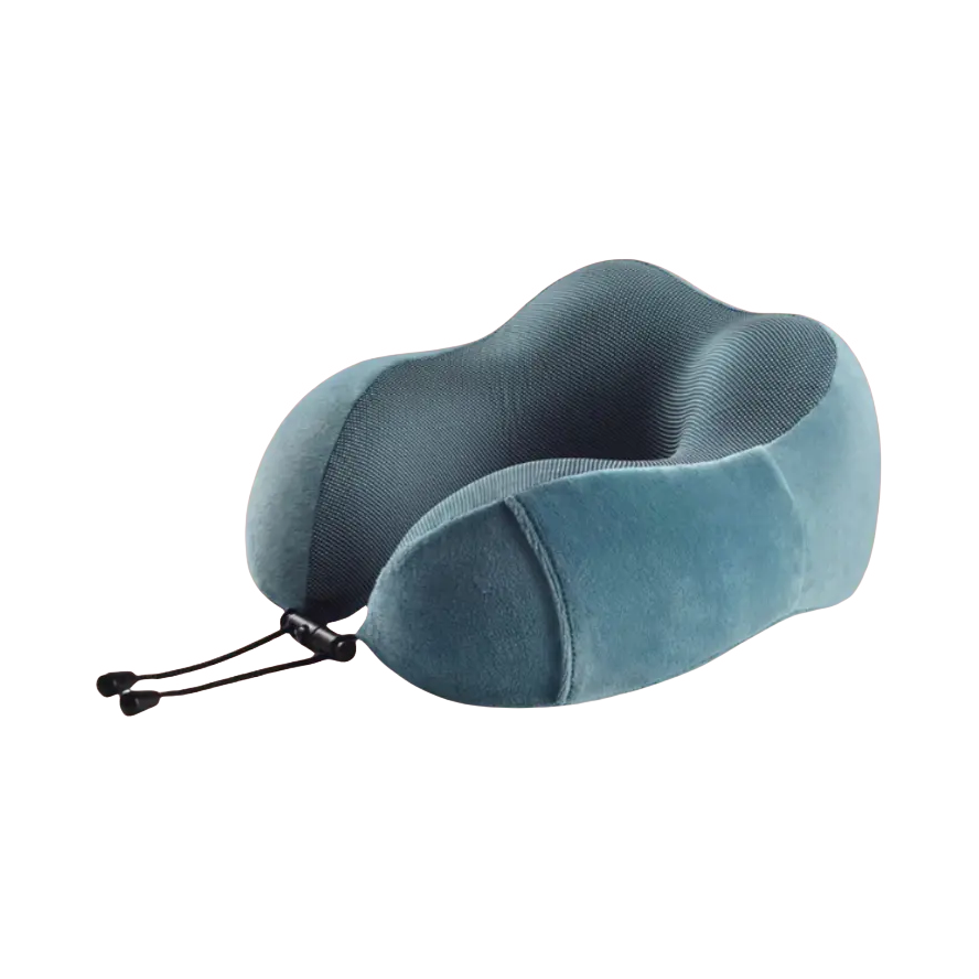 推荐商品：古航 竹炭因子款 慢回弹记忆棉绒布U型枕 25x29cm
