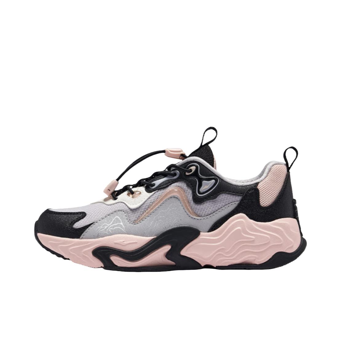 推荐商品：鸿星尔克 运动鞋儿童 减震舒适潮流百搭 65125302022 大童/烟熏灰/正黑色