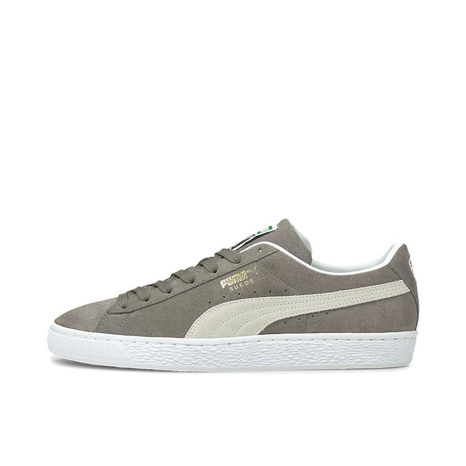 推荐商品：Puma/彪马 Suede Classic 面包鞋 板鞋 舒适百搭防滑耐磨轻便透气复古低帮圆头 灰色/白色