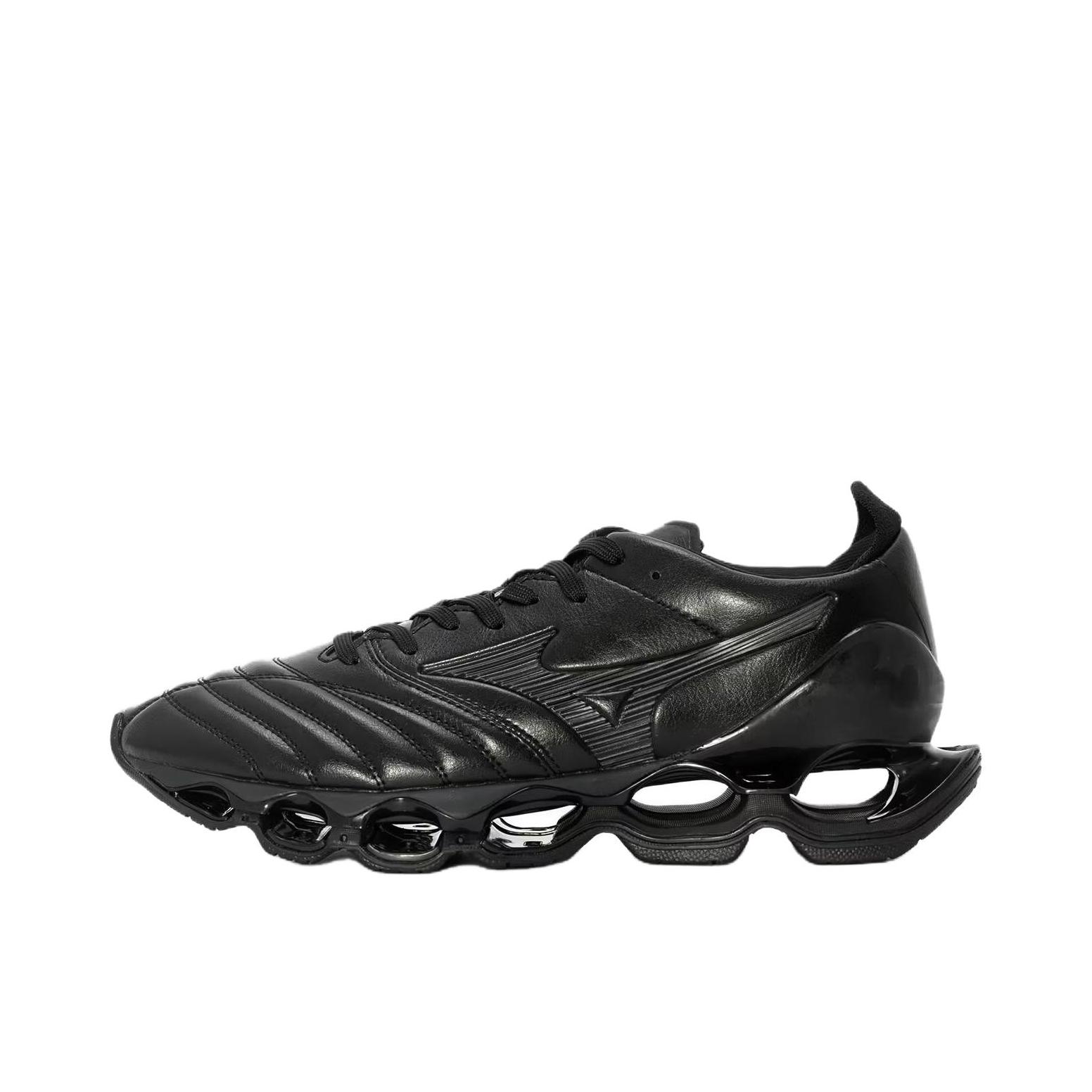推荐商品：Mizuno/美津浓 Wave Prophecy 11 防滑耐磨 缓震回弹 舒适透气 轻便 织物 潮流休闲 跑鞋 黑色 