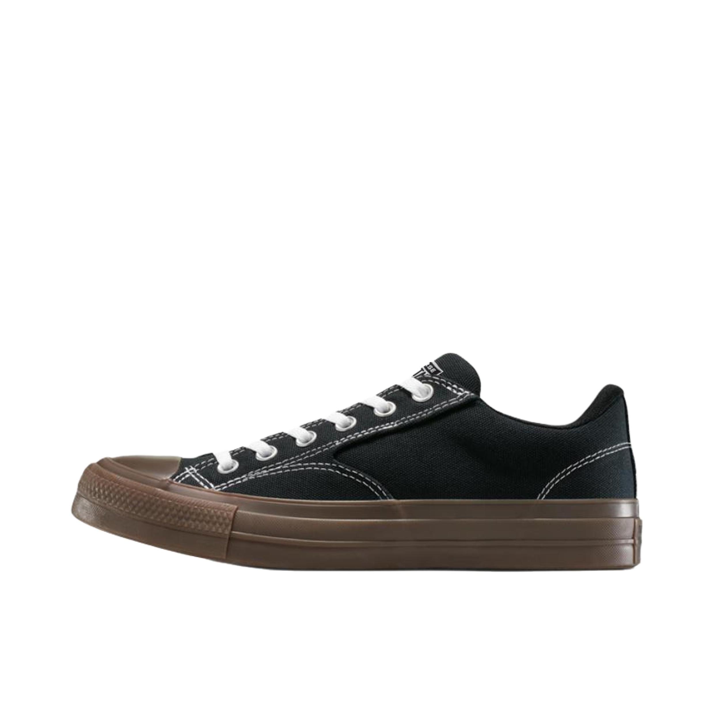 推荐商品：Converse/匡威 Chuck Taylor All Star Malden Street 帆布鞋 复古舒适轻便防滑耐磨支撑圆头高帮 黑色/棕色