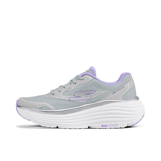 推荐商品：Skechers/斯凯奇 Sport 星迈 支撑 回弹 防滑耐磨 低帮 跑鞋 灰色/紫色