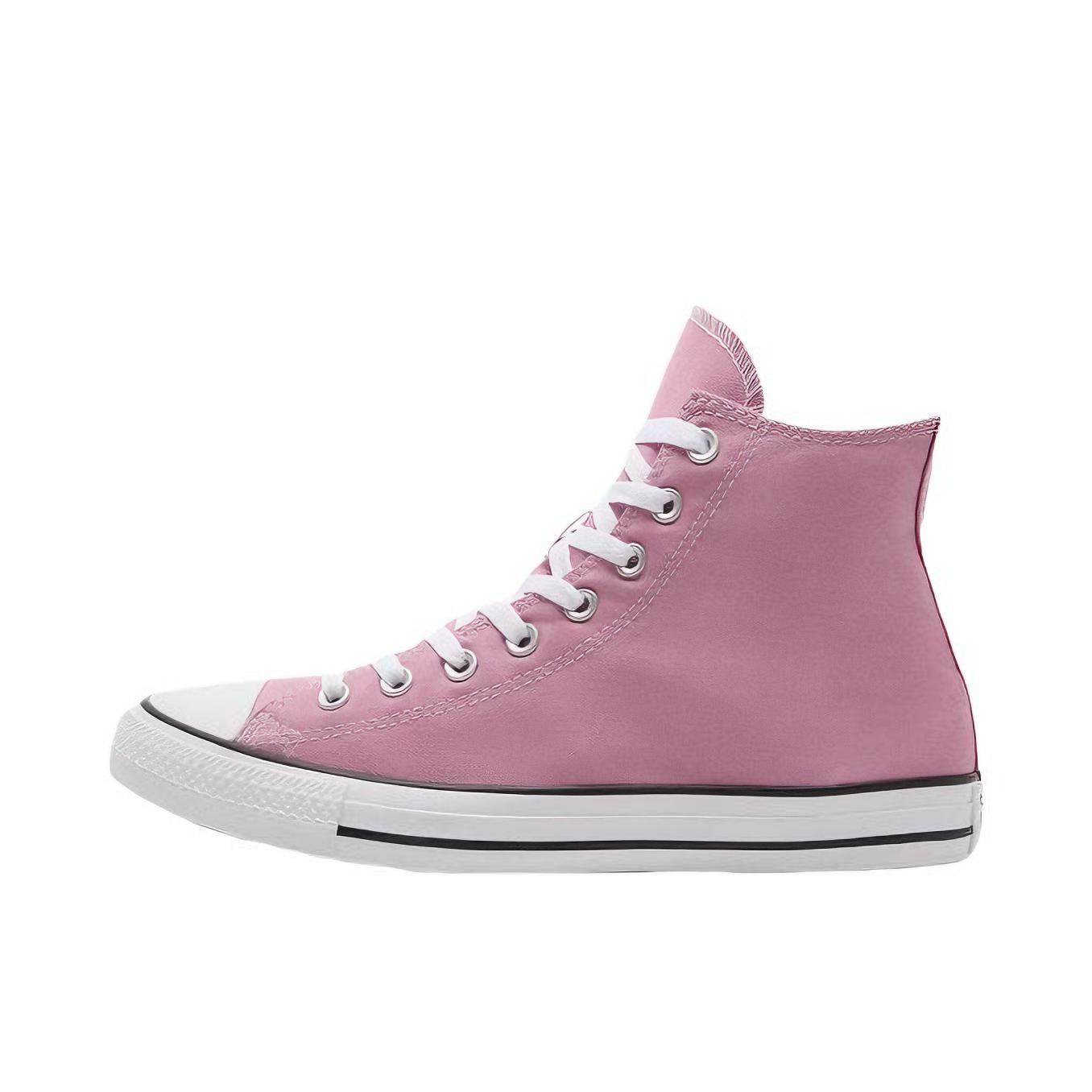 推荐商品：Converse/匡威 Chuck Taylor All Star 帆布鞋 常青款轻便防滑耐磨百搭复古圆头减震贴合高帮 高帮/樱花粉