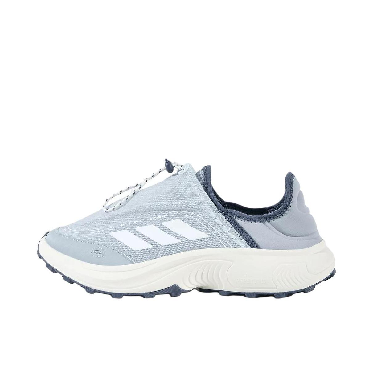 推荐商品：adidas  FC WALKER  网面 透气  一脚蹬 登山鞋 灰色