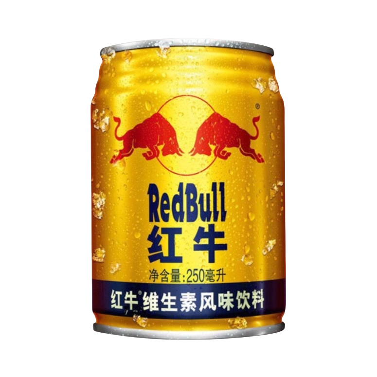 推荐商品：RedBull/红牛 维生素风味饮料 250ml 罐装 功能驾驶能量熬夜加班抗疲劳补充能量