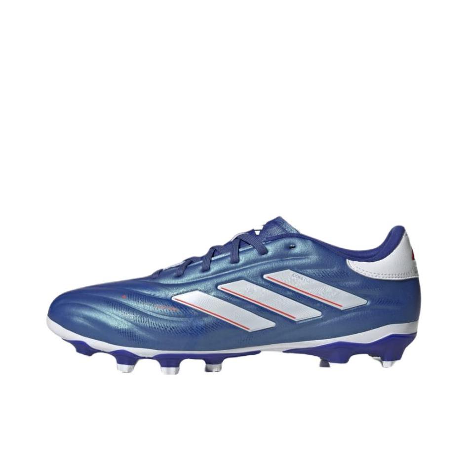 推荐商品：adidas COPA PURE 2 PRO FG 次顶级 胶质长钉 硬天然草场 防滑 足球鞋 蓝色