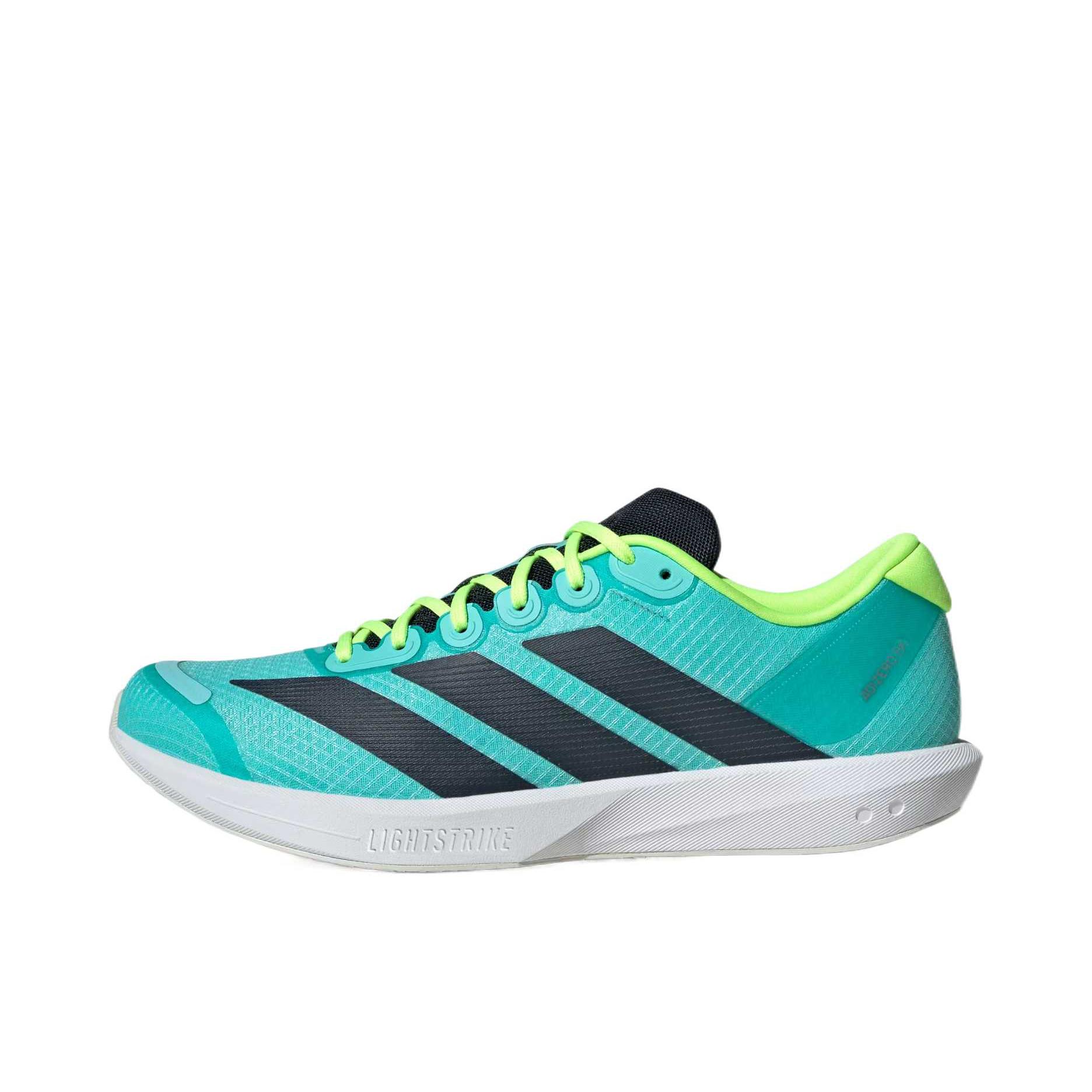 adidas Adizero BK 跑鞋 专业竞速减震耐磨低帮透气回弹织物防滑 绿色