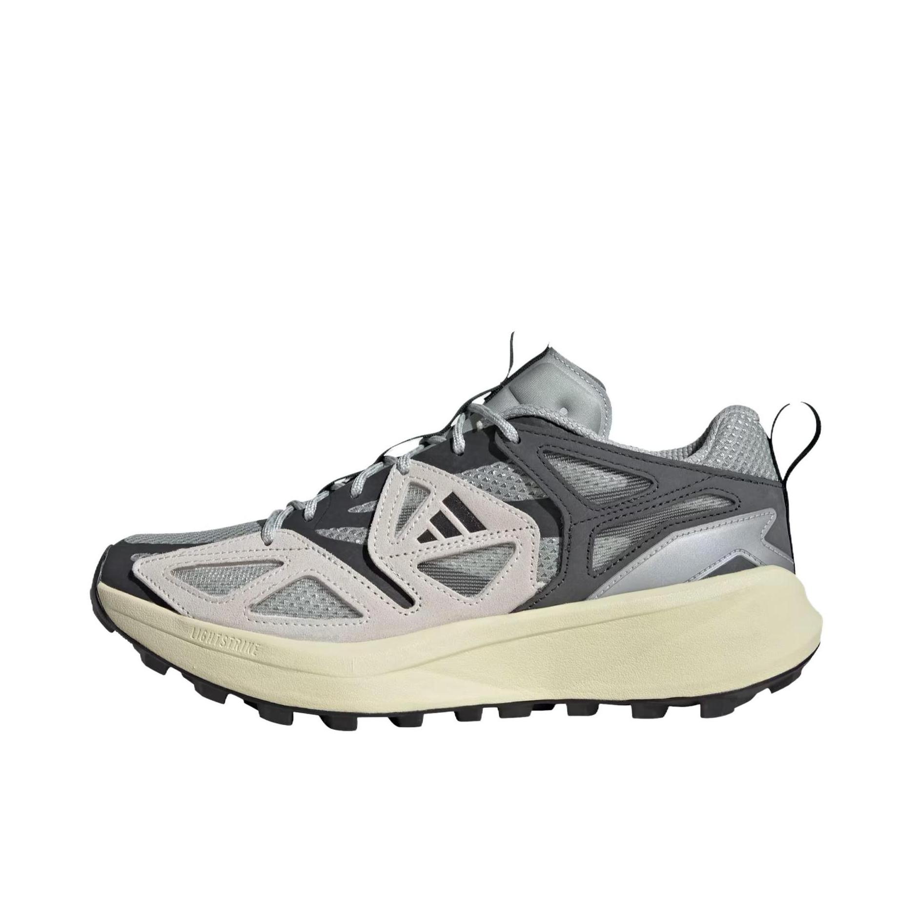 推荐商品：adidas  Kantai Trail  防滑耐磨 低帮橡胶 舒适轻便 时尚百搭  跑步鞋 户外鞋 灰色/白色/米色