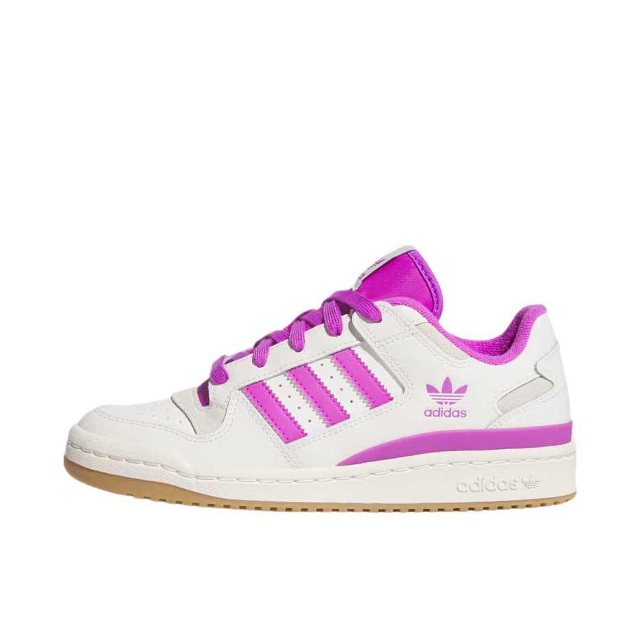 推荐商品：adidas Originals Forum Bold 板鞋 防滑耐磨轻便透气厚底增高防水贴合 女款/白色/紫色 