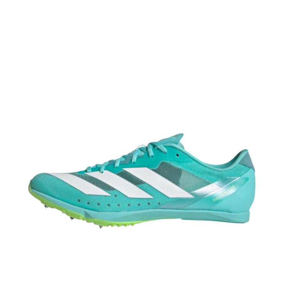 推荐商品：adidas Adizero Sprintstar 跑鞋 防滑耐磨稳定田径短跑贴合包裹性 绿色/白色 