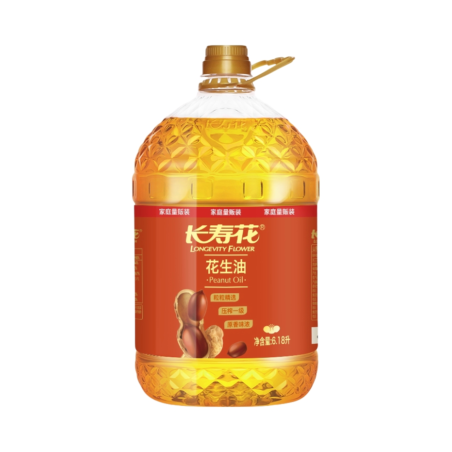 推荐商品：长寿花 压榨一级 花生油 原香味浓