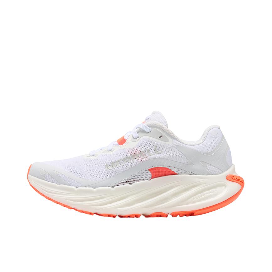 推荐商品：Merrell/迈乐 漠飞PRO 跑鞋 户外运动越野中性 女款/白色/桔色