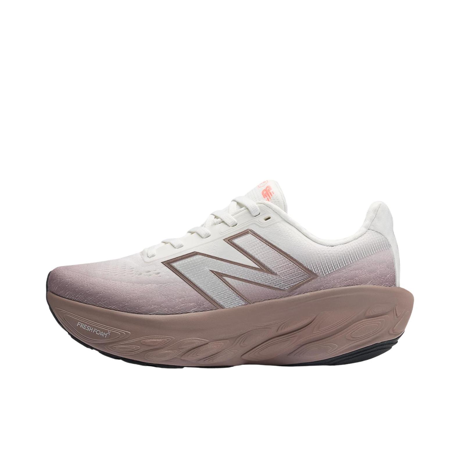 推荐商品：New Balance Fresh Foam X 1080 v14 跑鞋 舒适缓震防滑耐磨轻便低帮百搭简约轻量慢跑支撑半马 B宽/灰色/白色
