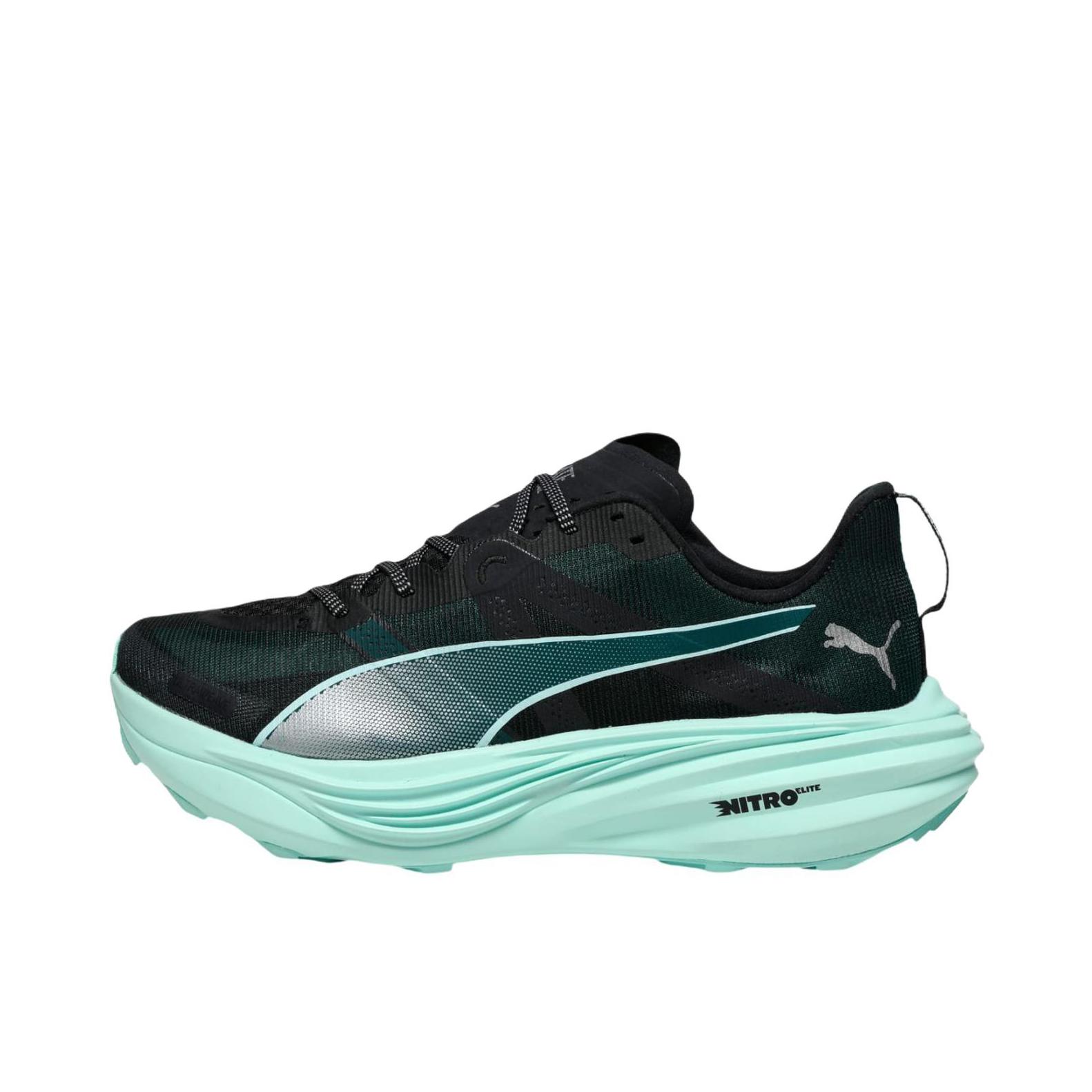 推荐商品：Puma/彪马 Deviate Nitro 氮气 耐磨 轻量 碳板 网布 织物 防水 马拉松 跑鞋 浅绿色