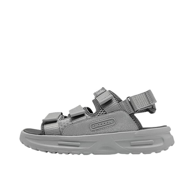 推荐商品：乔丹体育 纵横 透气 沙滩 运动 简约 魔术贴 软底 涉水 耐脏 外穿 凉鞋 沉静灰/鲨鱼灰