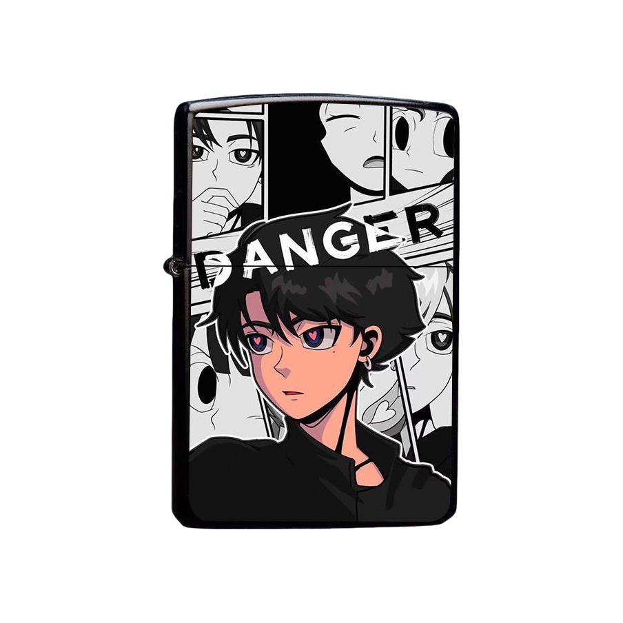 推荐商品：食梦者 动漫创意煤油金属翻盖打火机