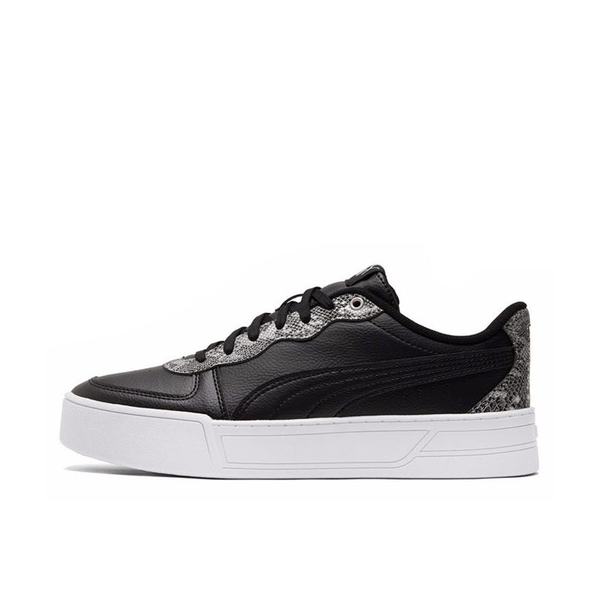推荐商品：Puma/彪马 Skye 小白鞋 板鞋 复古厚底增高防滑耐磨复轻便网球风 黑