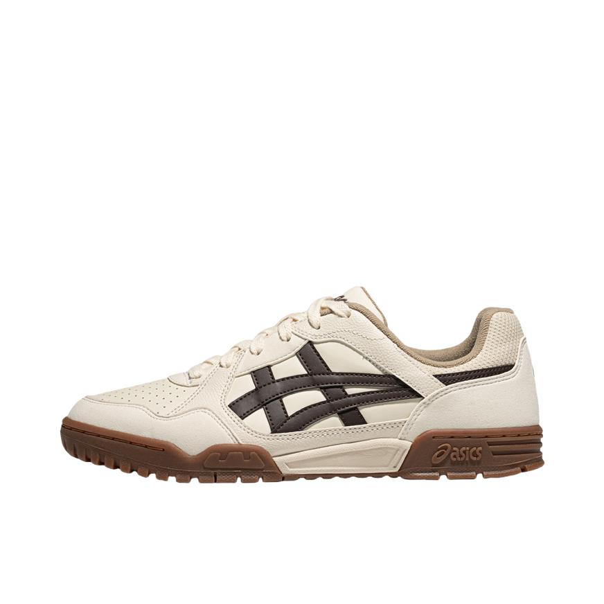 推荐商品：Asics/亚瑟士 COURT MZ 3.0 板鞋 情侣复古运动厚底 米白色/咖啡色