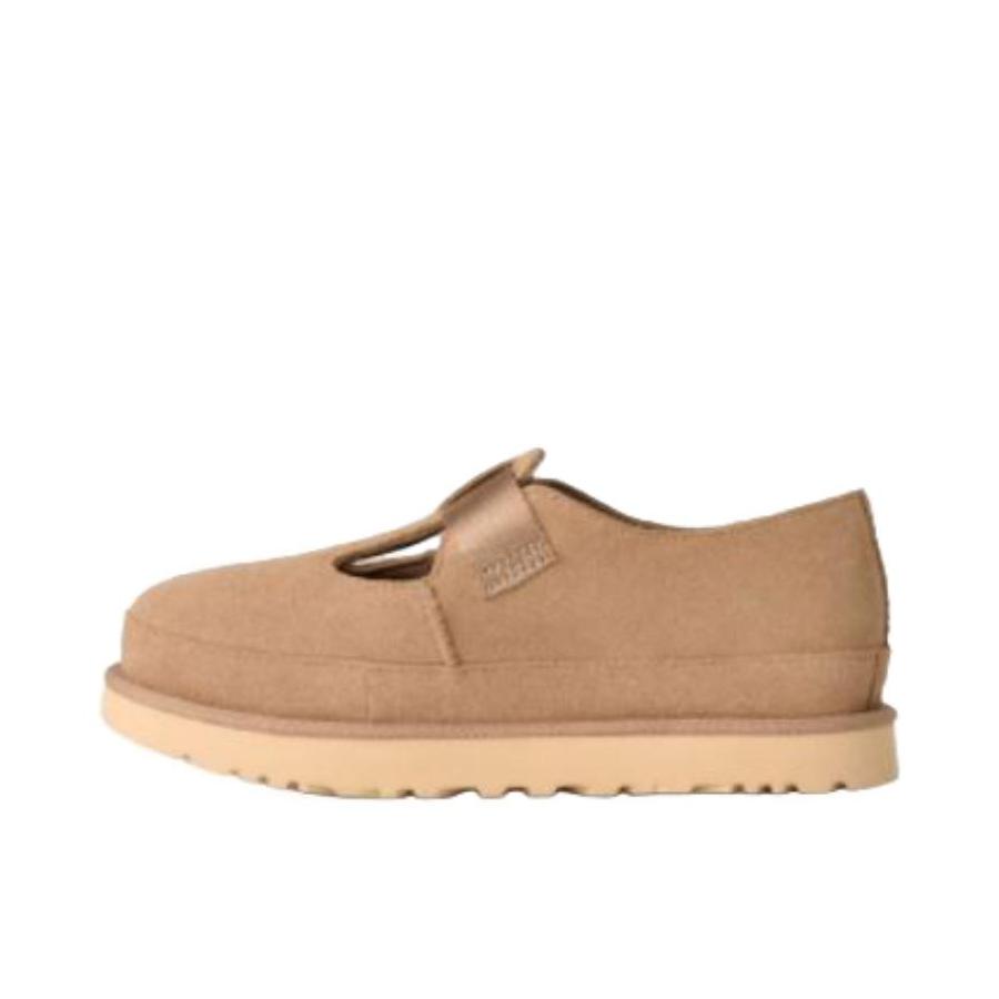推荐商品：UGG 单鞋 厚底中跟魔术贴圆头 1171506 沙色