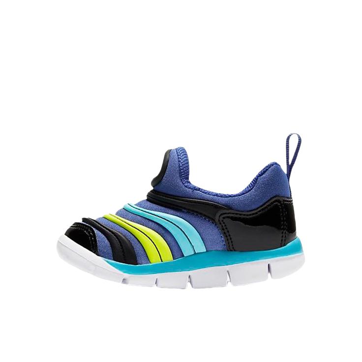 Nike Dynamo Free 防滑耐磨 减震回弹 轻便运动 舒适透气 一脚穿 学步鞋儿童 婴童/宇宙蓝