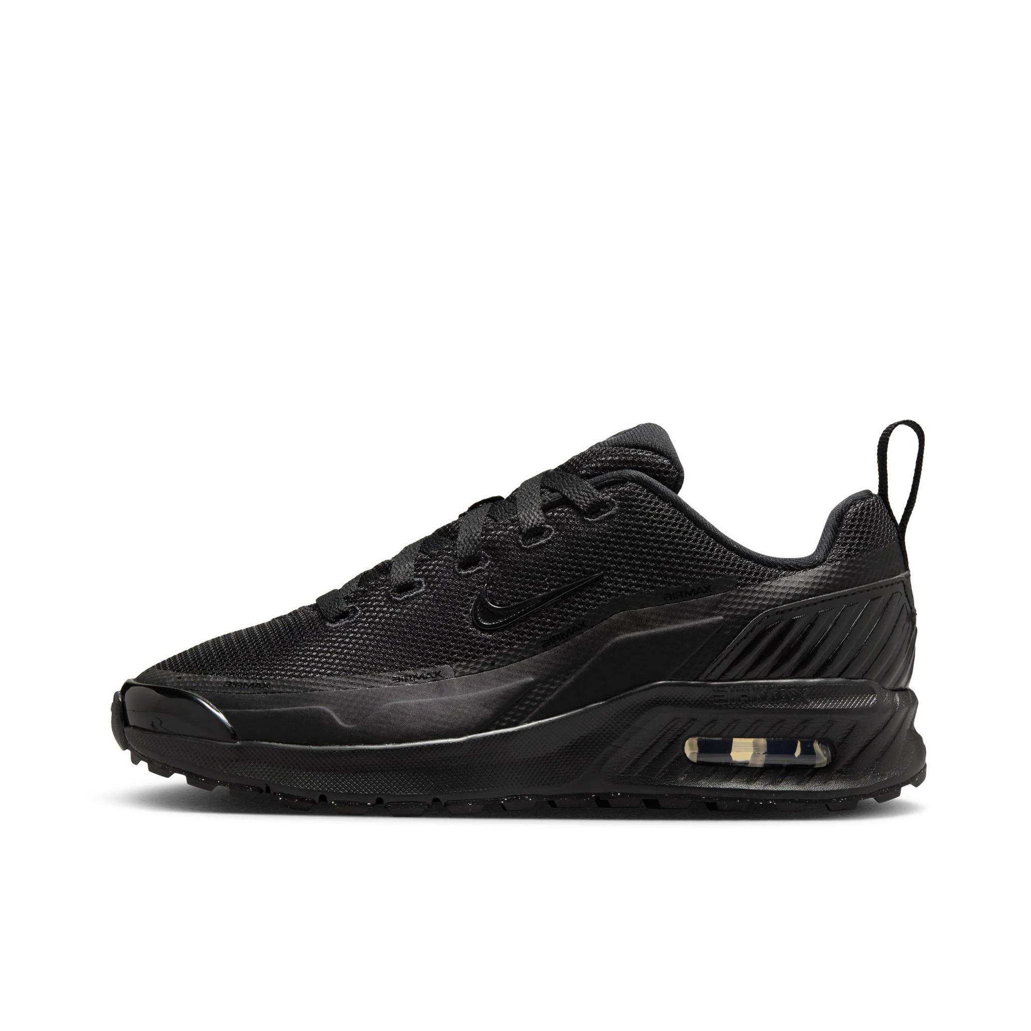 推荐商品：Nike Air Max Bia 跑鞋 简约低帮运动风系带回弹贴合 大童/黑色/白色
