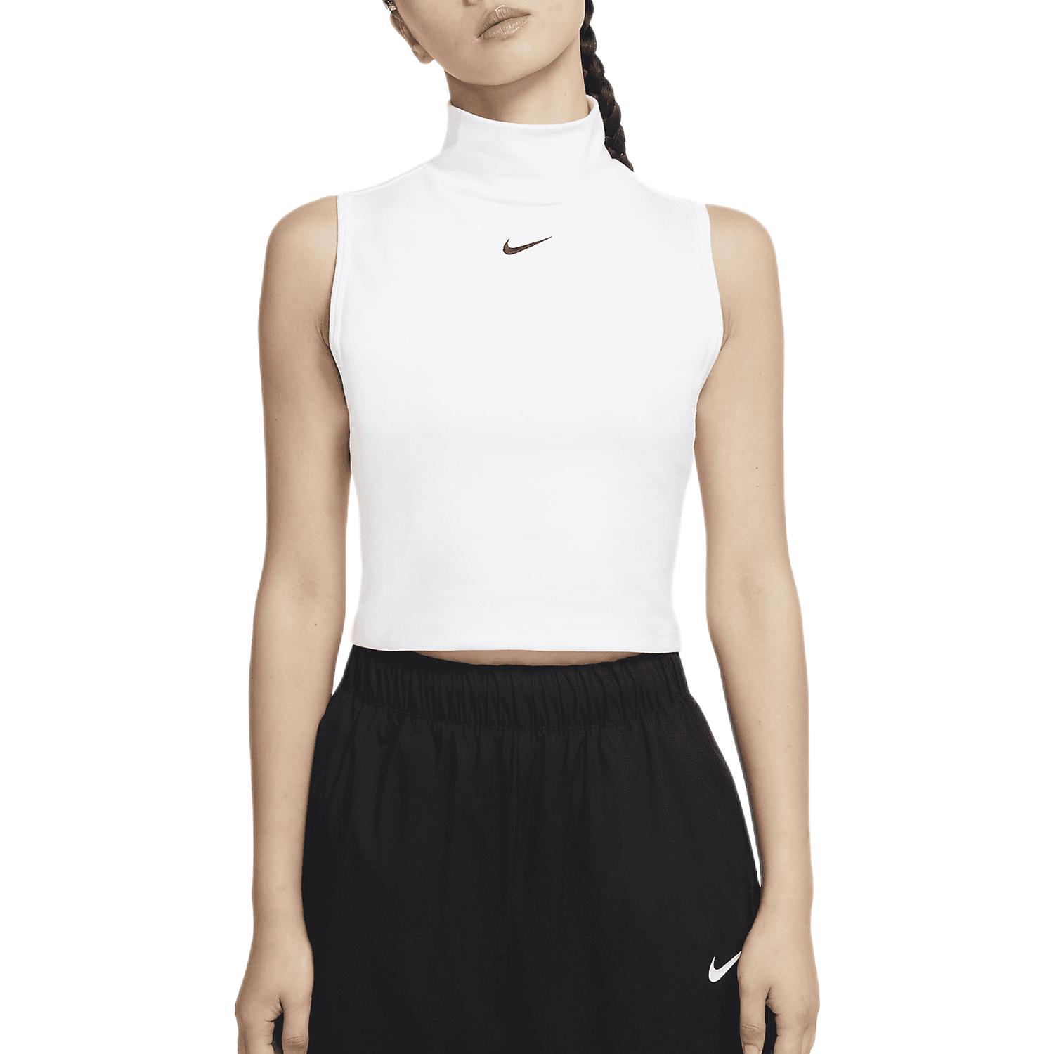 Nike Sportswear Essentials 系列透气高领无袖短款T恤 女装 DD5881
